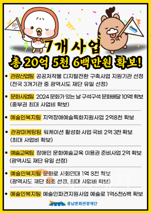 [크기변환][사진자료] 충남문화관광재단, 국비 공모 무더기 선정.png