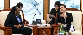김태흠 충남도지사, 남아공과 지속 가능한 협력 방안 논의