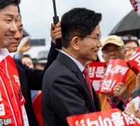김문수 "대통령 집무실·국회의사당 세종 이전 당길 것…CTX 고속철도망 완성 약속"