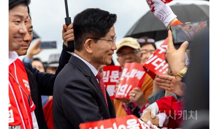 김문수 "대통령 집무실·국회의사당 세종 이전 당길 것…CTX 고속철도망 완성 약속"