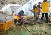 폭우 피해 입은 아산에 전국서 온정의 손길