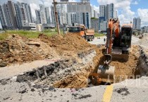 아산시, 옥정교 사거리 싱크홀 ‘긴급복구’ 완료