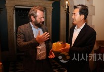 김태흠 지사, 충남 스타트업 손잡은 독일 기업과 협업 논의