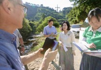 김행금 천안시의장, 광덕면 일대 수해현장 복구상황 점검