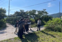 천안시, 집중호우 피해 도로 15개소 응급복구