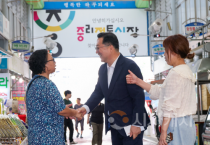 이장우 대전시장, 전통시장 찾아 상인 격려