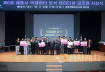 세종시, 제6회 빅데이터 분석 아이디어 공모전 경연·시상식 개최