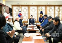 임채성 의장, 초고압 송전선로 건설 반대 장군면 주민 의견 청취