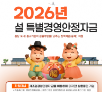충남경제진흥원, ‘설 특별경영안정자금’ 지원