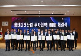 충남도, 첨단미래산업 6개사 2조 5547억 유치
