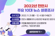 천안시“2022년 주요 10대 뉴스”는?