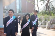 박서우 아산교육장, 아산갈산초 개교 기념 등교맞이 축하 행사