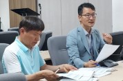 [포토] 조수창 세종시 시민안전실장, 기자실 방문