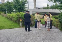 고기동 세종시부시장, 집중호우 시설물 현장점검