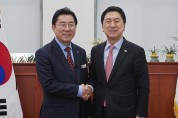 박경귀 아산시장, 김기현 대표 만나…지역 현안 협조 요청